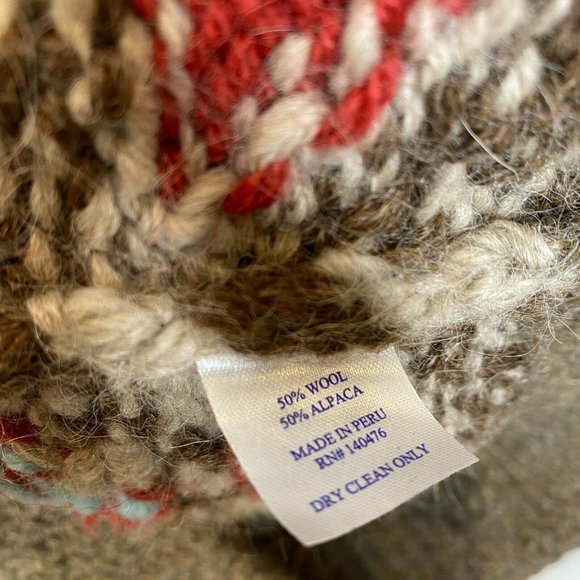 Faherty cowichan huron Patterned Cardigan zip Sweater - Picture 4 of 5